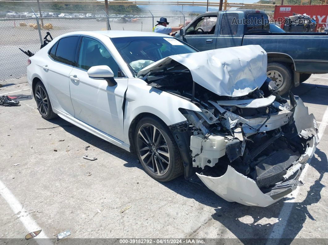 2019 Toyota Camry Xse White vin: 4T1B61HK0KU708386