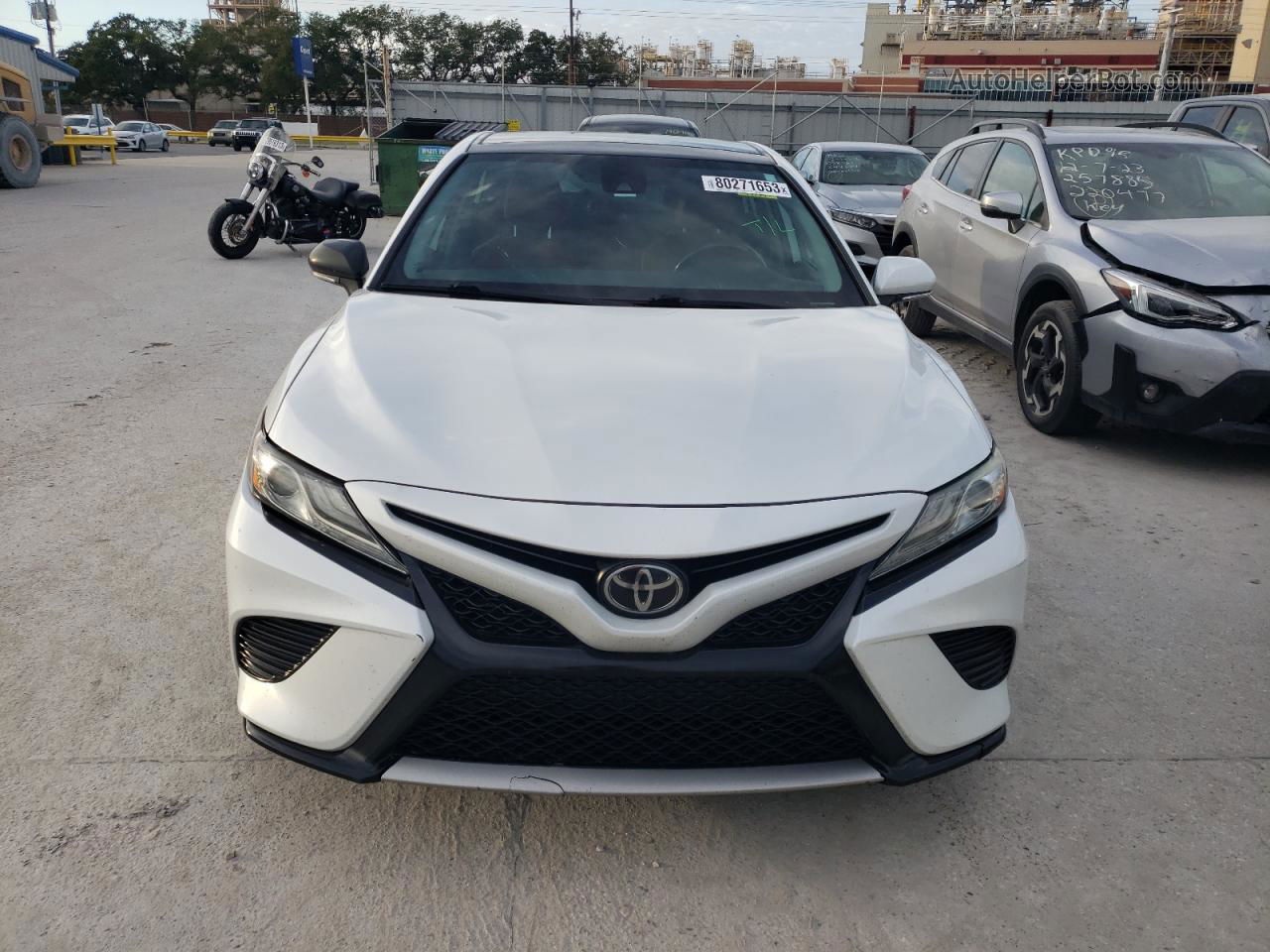 2019 Toyota Camry Xse White vin: 4T1B61HK0KU771407