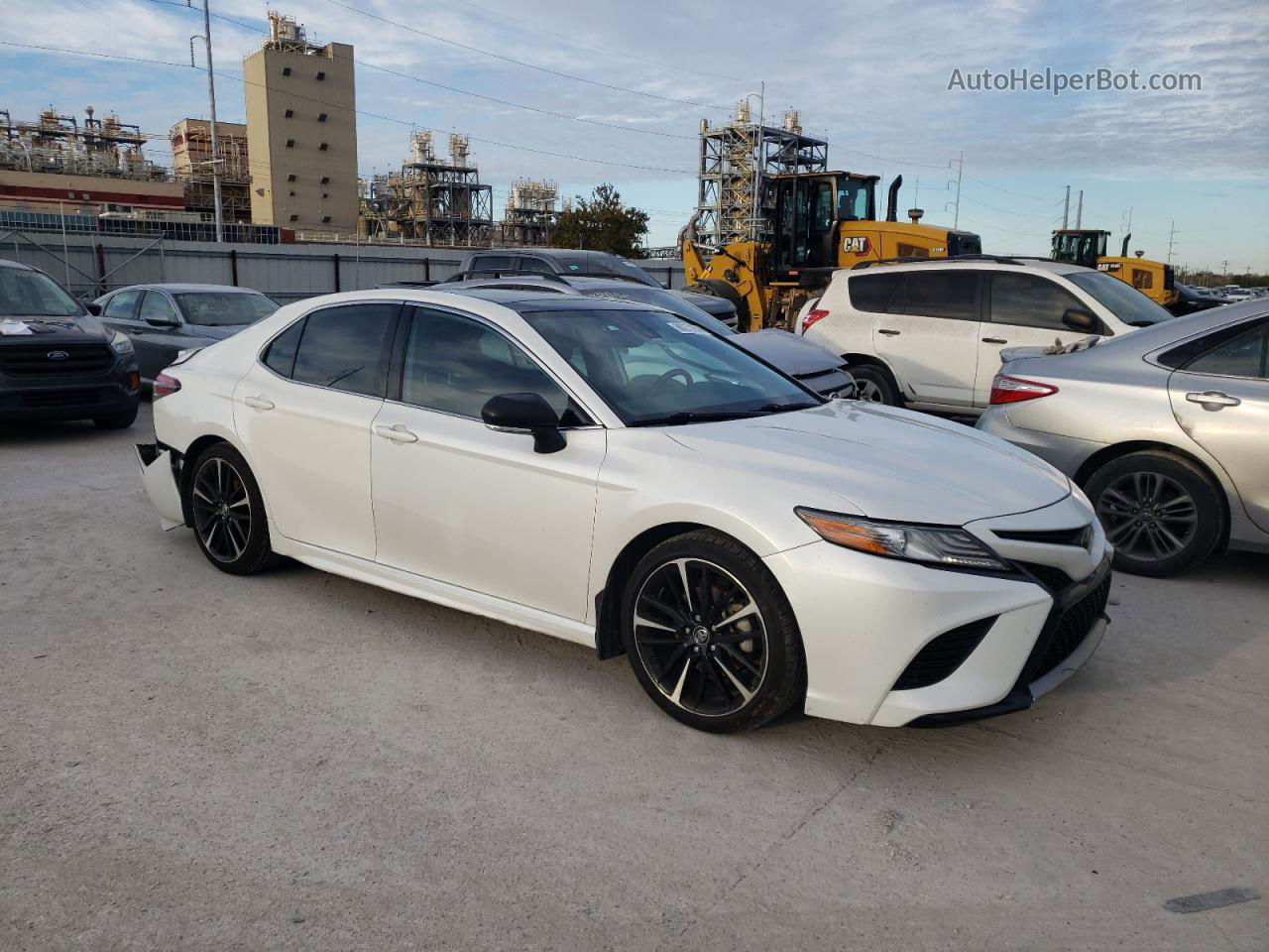 2019 Toyota Camry Xse White vin: 4T1B61HK0KU771407