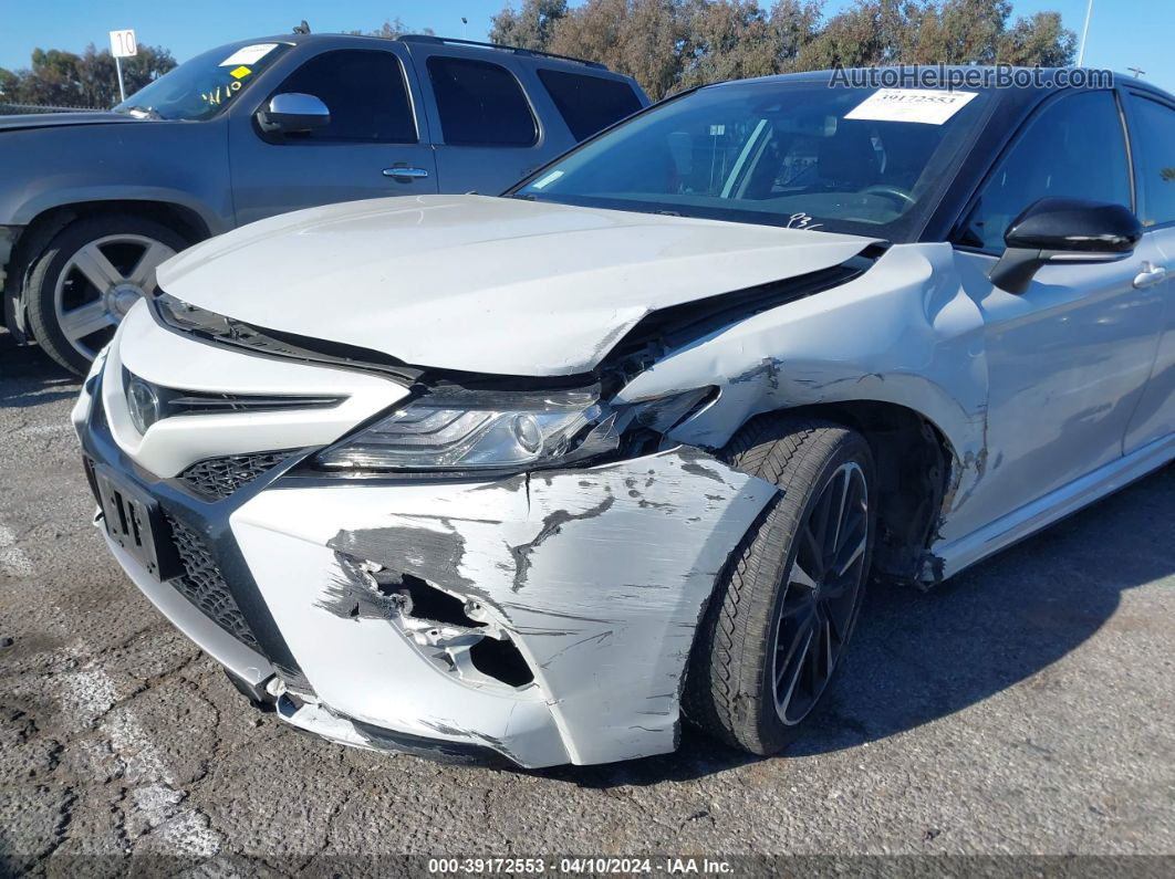 2019 Toyota Camry Xse White vin: 4T1B61HK1KU169986