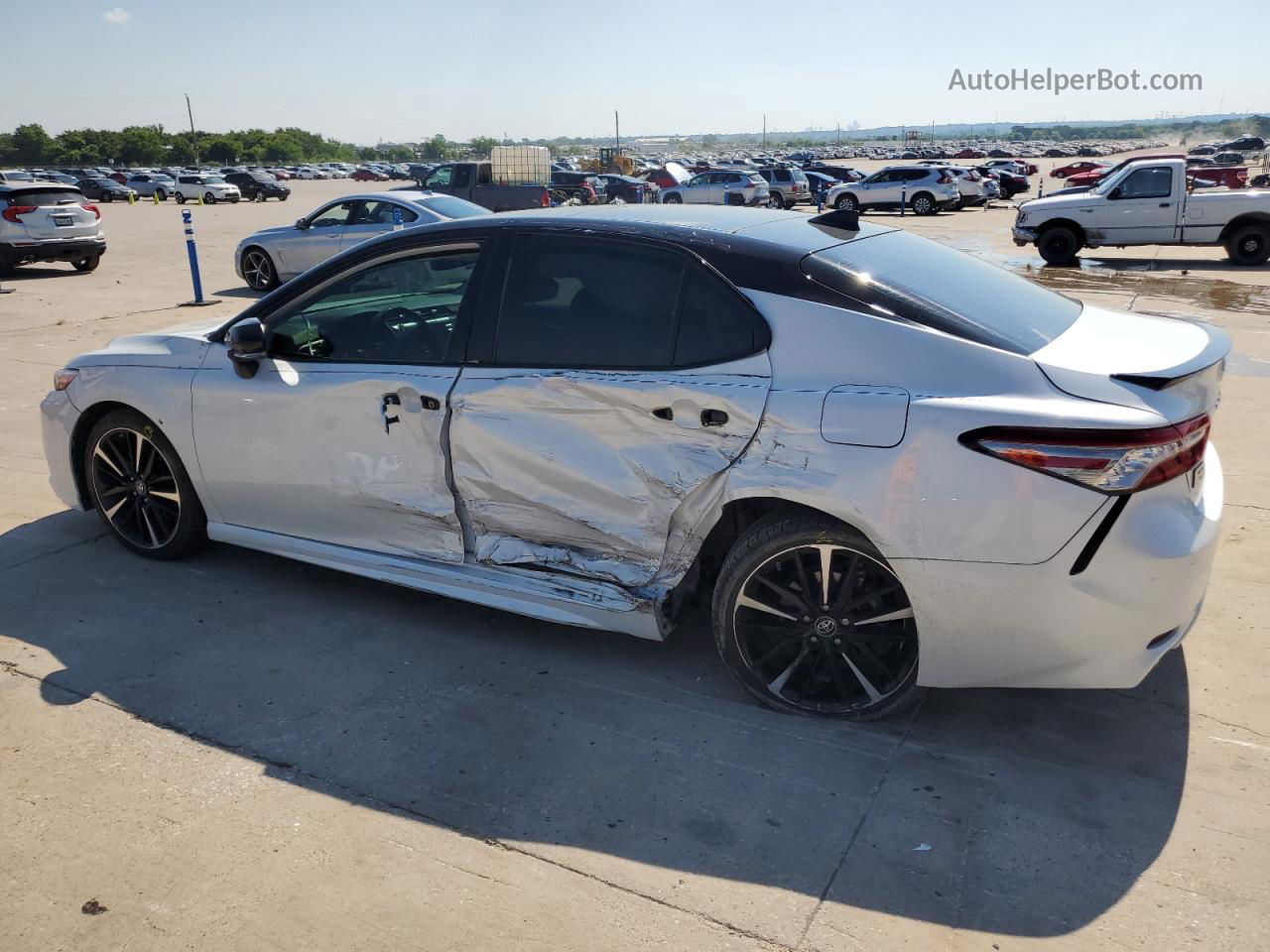 2019 Toyota Camry Xse White vin: 4T1B61HK1KU184536