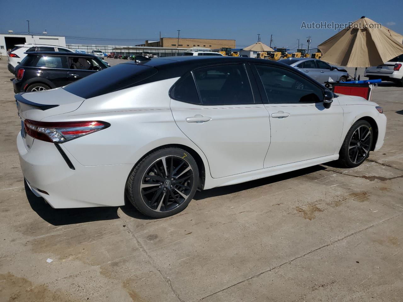 2019 Toyota Camry Xse White vin: 4T1B61HK1KU184536