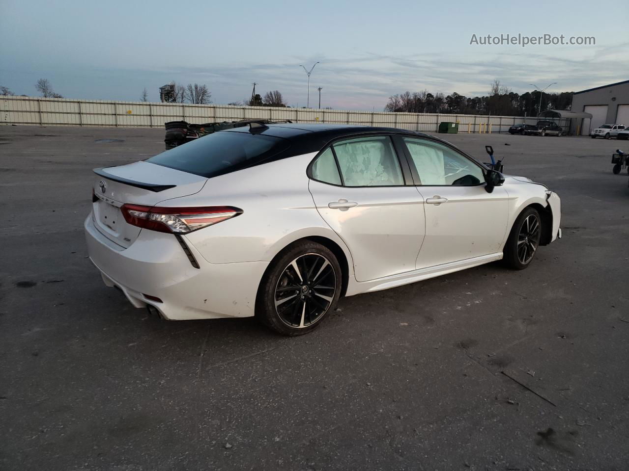 2019 Toyota Camry Xse White vin: 4T1B61HK1KU192149