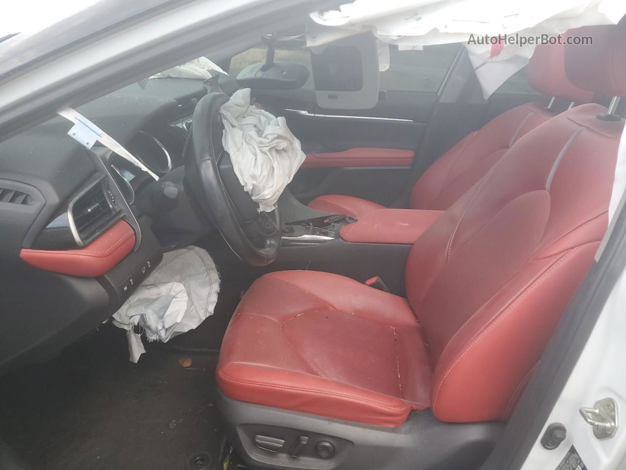 2019 Toyota Camry Xse White vin: 4T1B61HK1KU258781