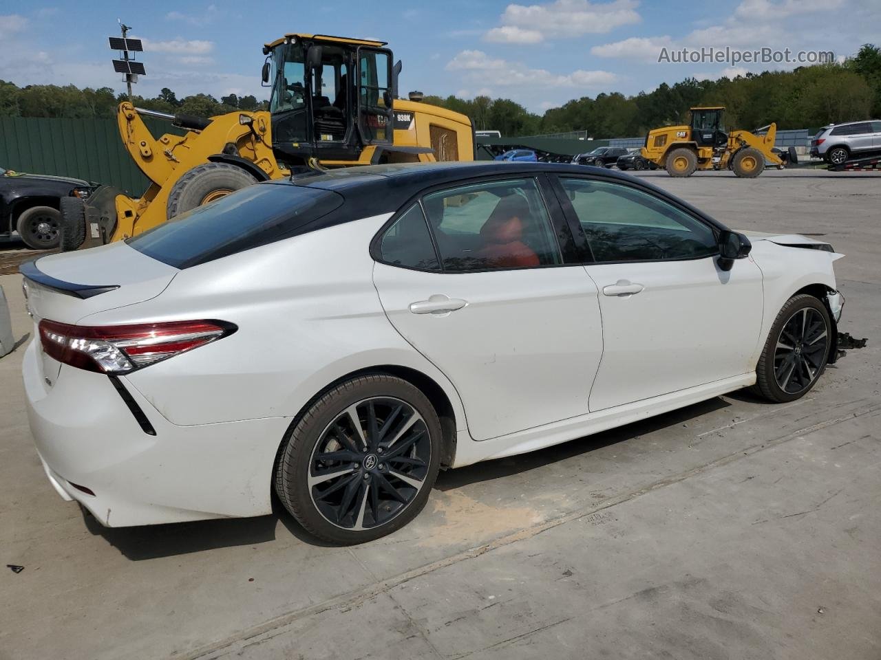 2019 Toyota Camry Xse White vin: 4T1B61HK1KU274916