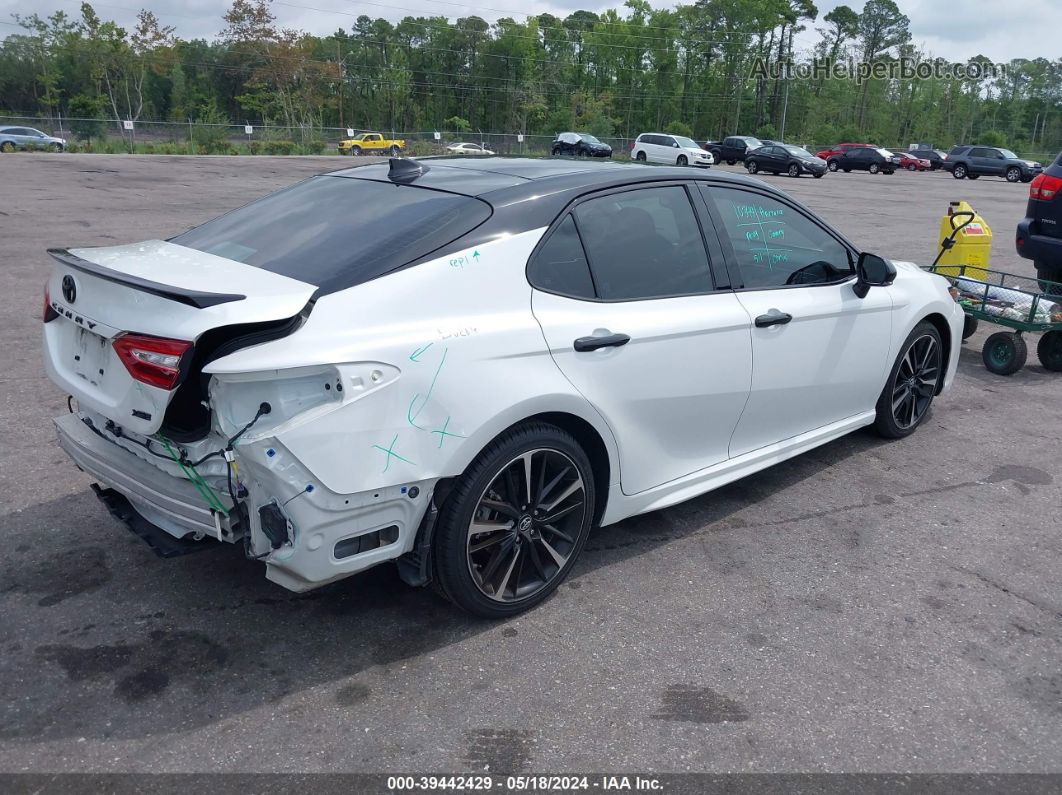 2019 Toyota Camry Xse White vin: 4T1B61HK1KU278870