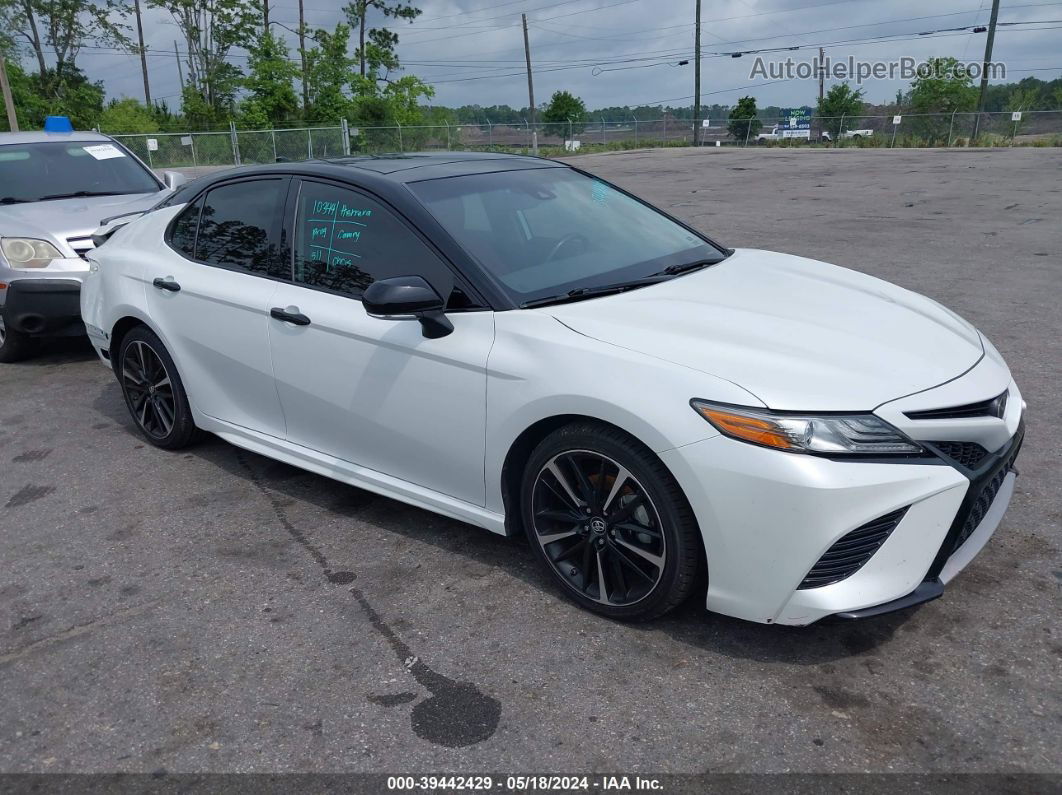 2019 Toyota Camry Xse White vin: 4T1B61HK1KU278870