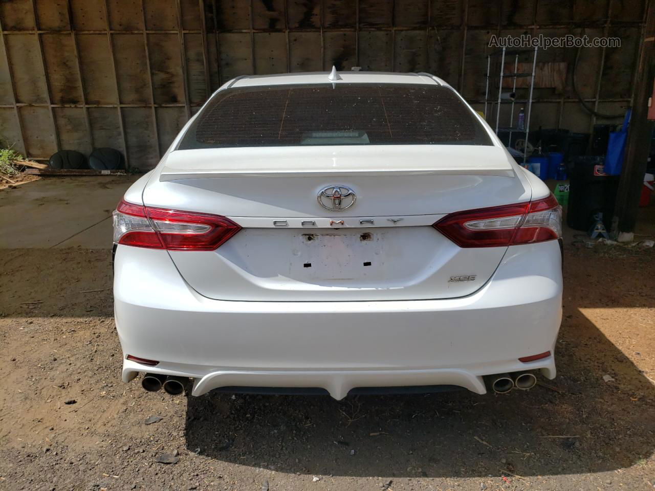 2019 Toyota Camry Xse White vin: 4T1B61HK1KU713144