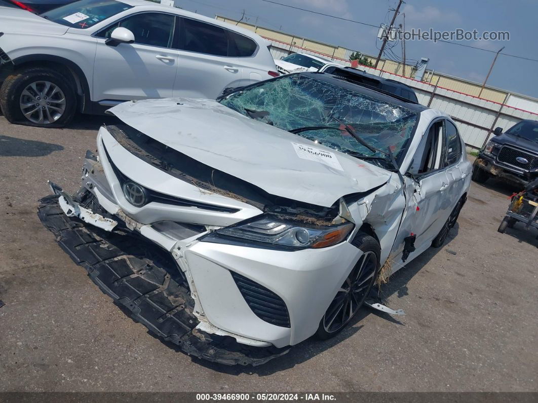 2019 Toyota Camry Xse White vin: 4T1B61HK1KU752218