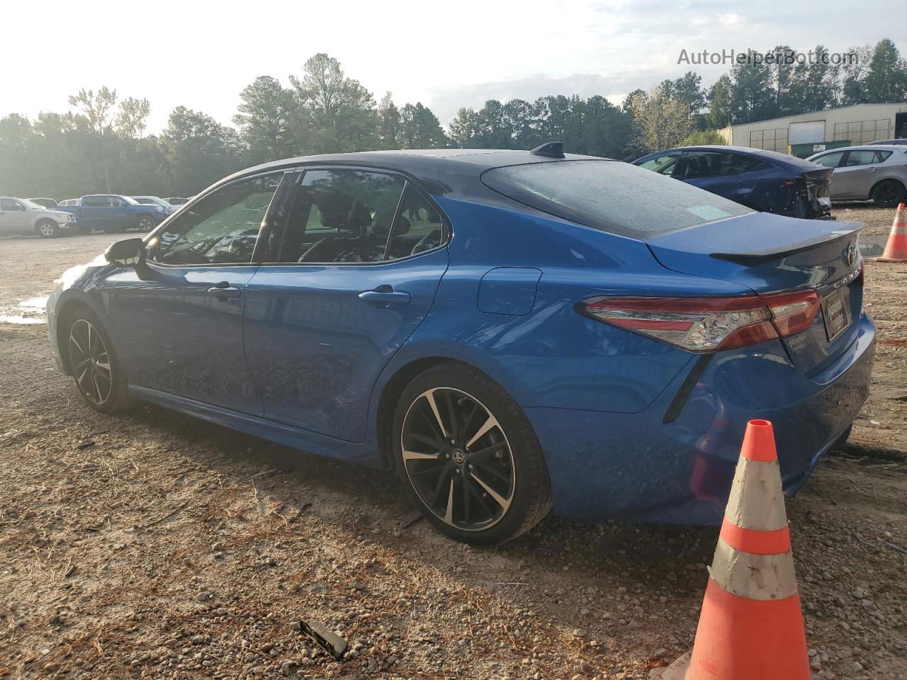 2019 Toyota Camry Xse Blue vin: 4T1B61HK2KU235915