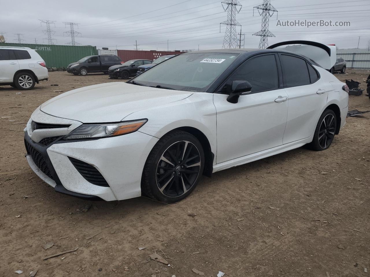 2019 Toyota Camry Xse Белый vin: 4T1B61HK2KU277825