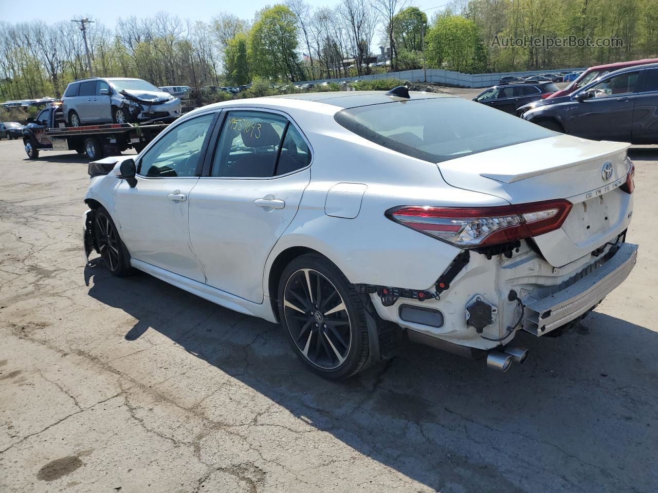 2019 Toyota Camry Xse Белый vin: 4T1B61HK2KU713525