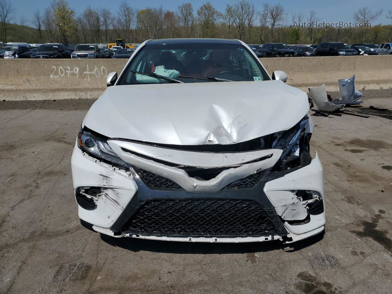 2019 Toyota Camry Xse White vin: 4T1B61HK2KU713525