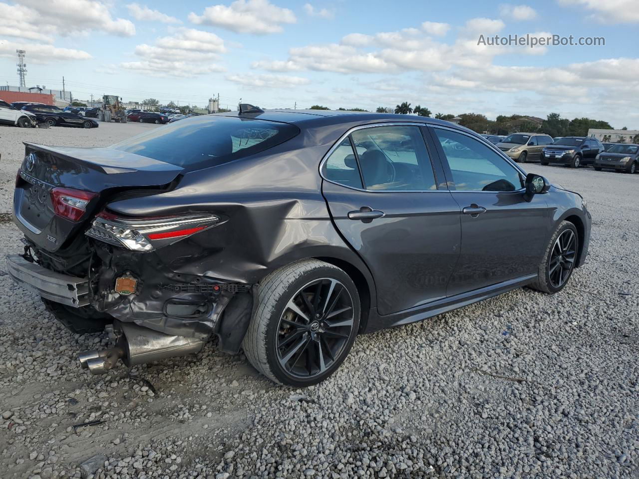 2019 Toyota Camry Xse Gray vin: 4T1B61HK2KU808019