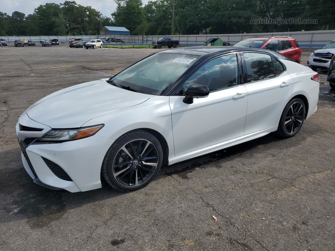 2019 Toyota Camry Xse White vin: 4T1B61HK3KU162893