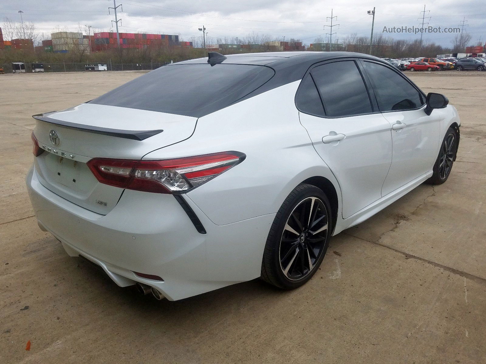 2019 Toyota Camry Xse Белый vin: 4T1B61HK3KU180777