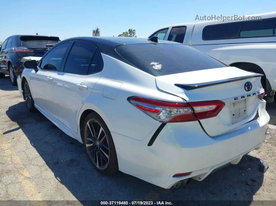 2019 Toyota Camry Xse White vin: 4T1B61HK3KU239861