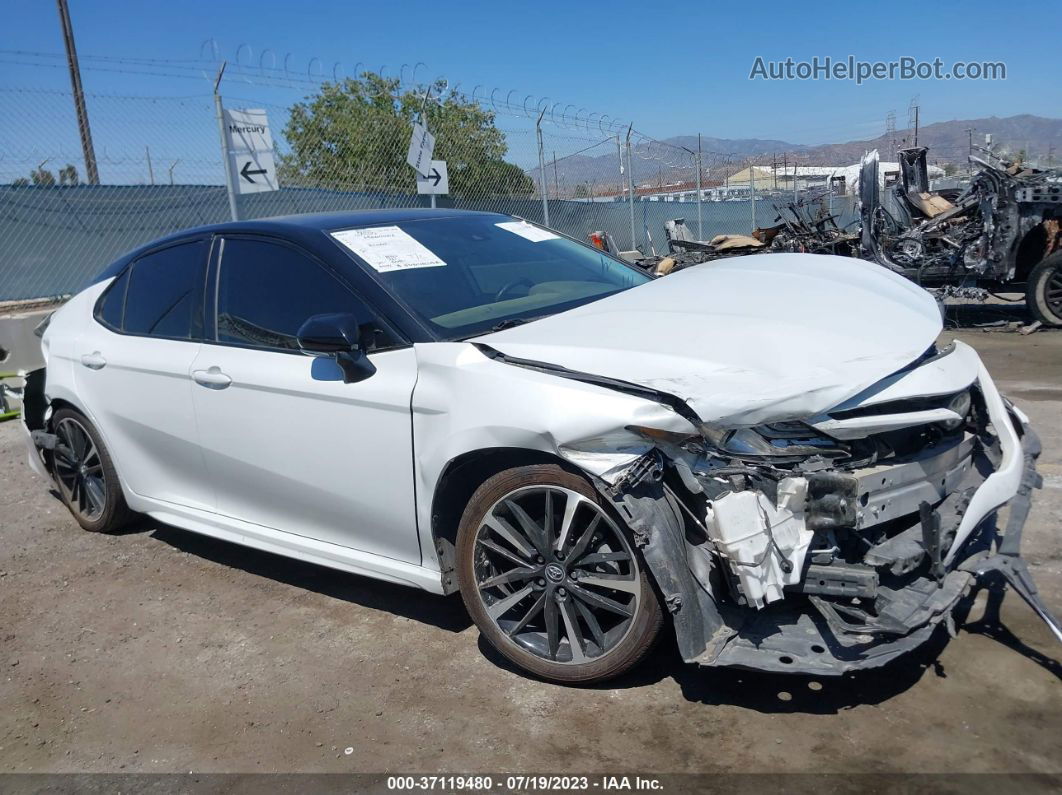 2019 Toyota Camry Xse White vin: 4T1B61HK3KU239861