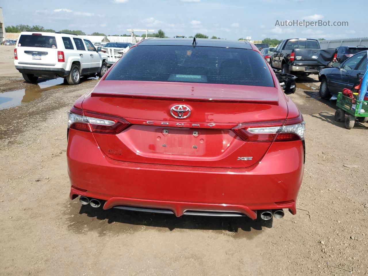2019 Toyota Camry Xse Red vin: 4T1B61HK3KU273301