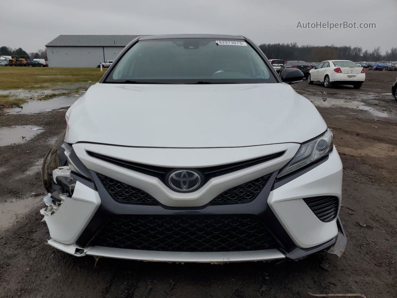 2019 Toyota Camry Xse White vin: 4T1B61HK3KU294780