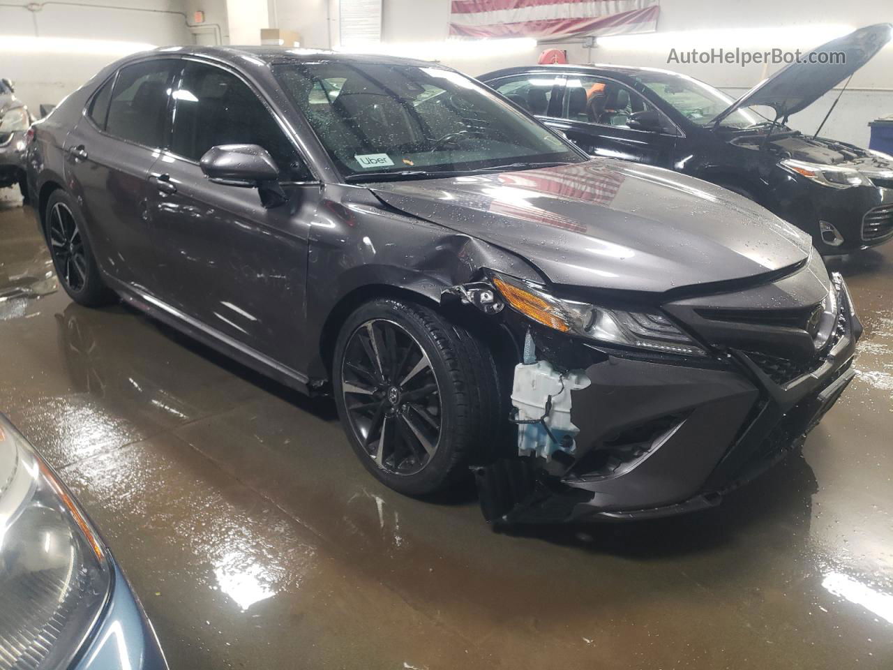 2019 Toyota Camry Xse Серый vin: 4T1B61HK3KU801533