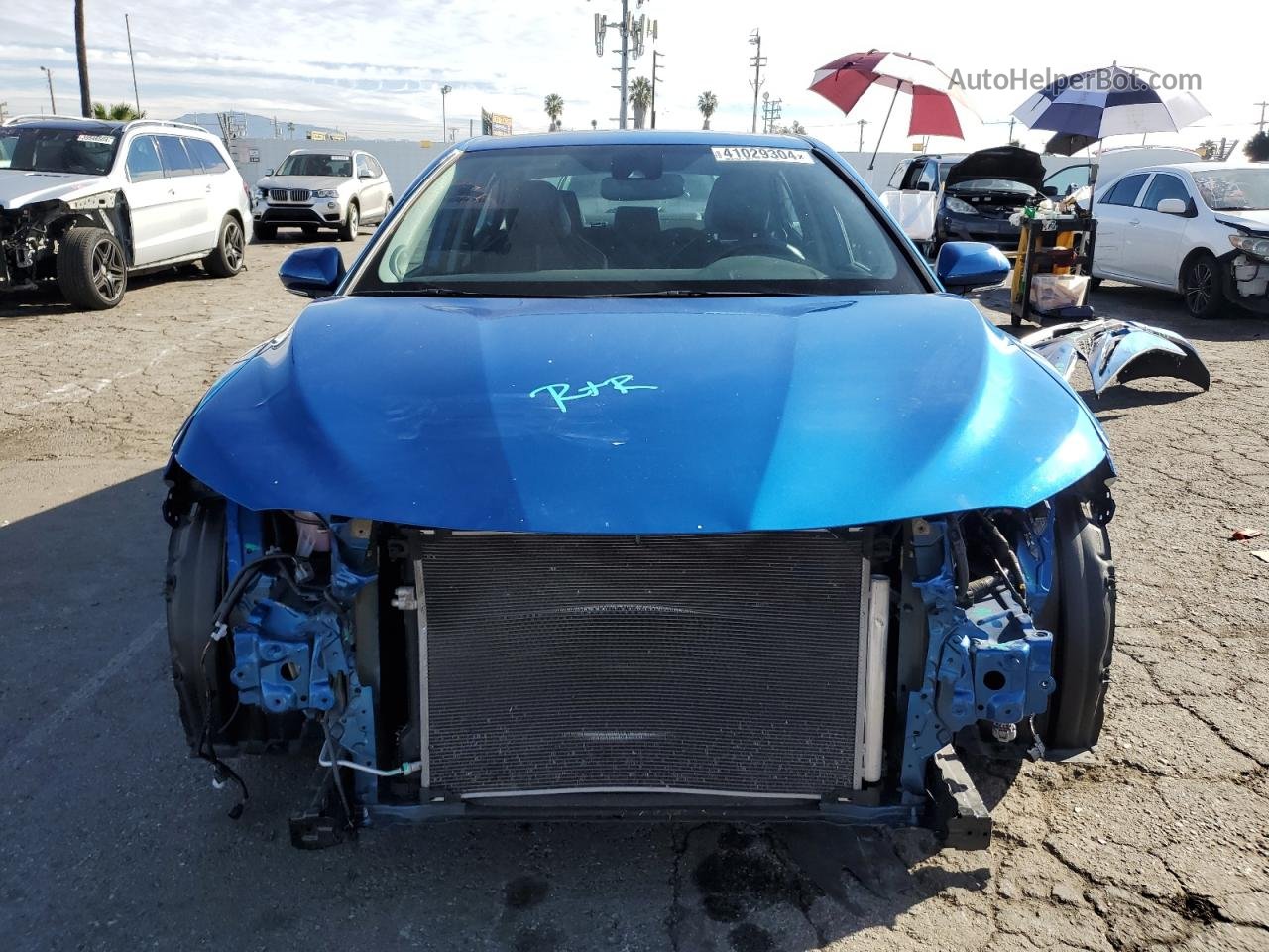 2019 Toyota Camry Xse Синий vin: 4T1B61HK4KU214497