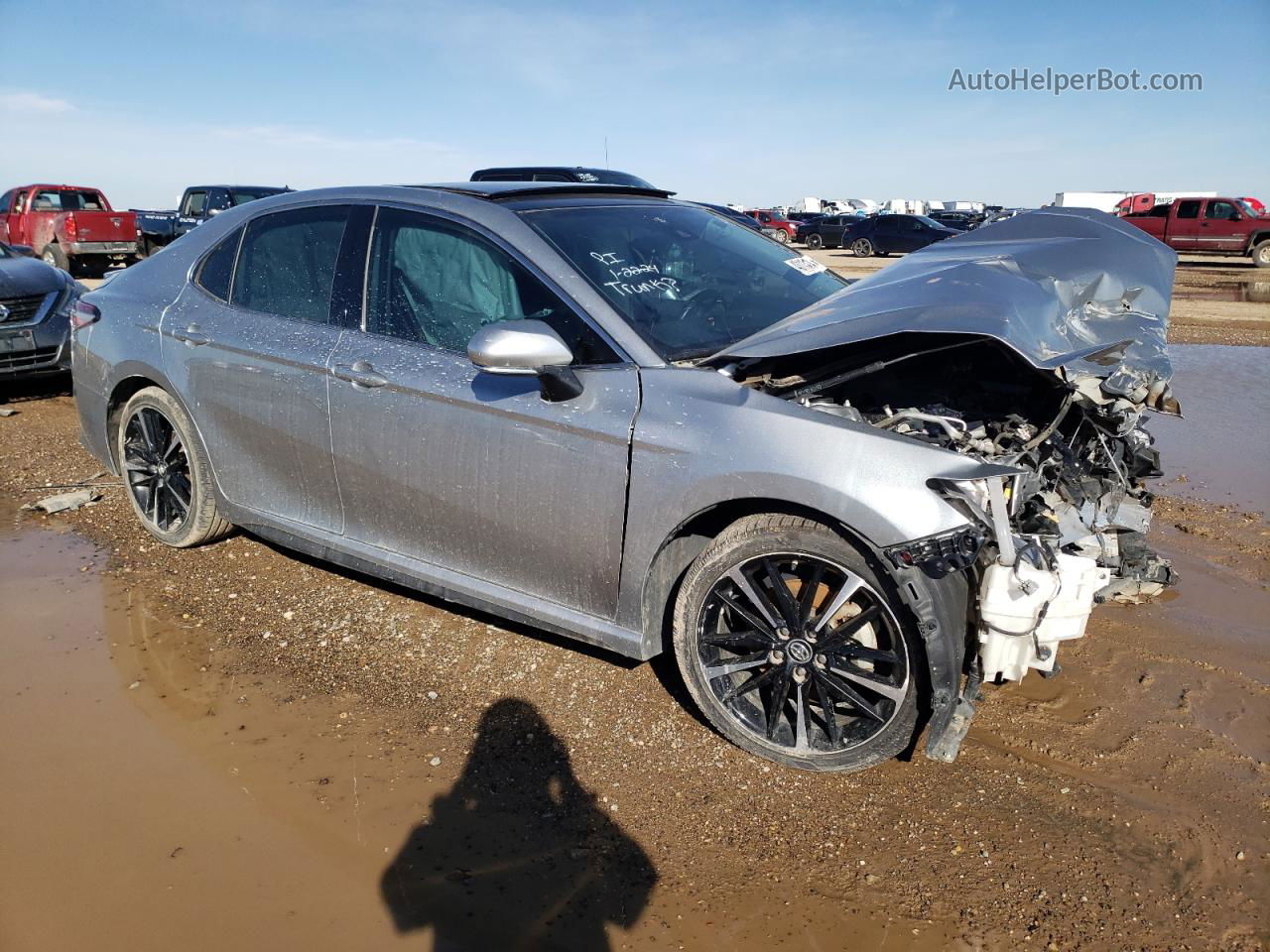 2019 Toyota Camry Xse Silver vin: 4T1B61HK4KU809902