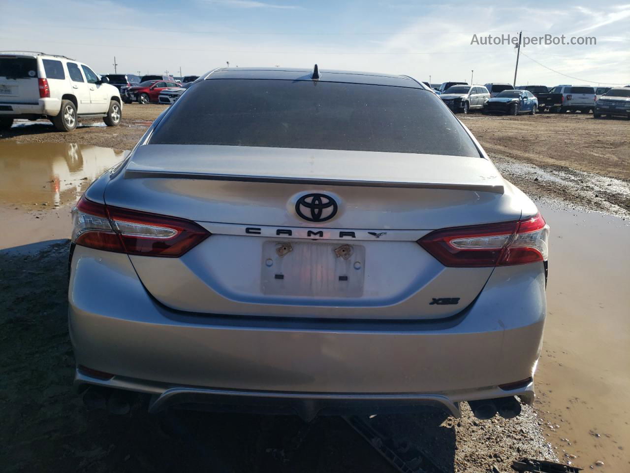 2019 Toyota Camry Xse Silver vin: 4T1B61HK4KU809902