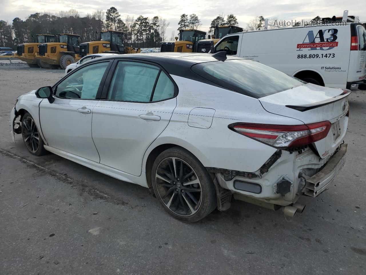 2019 Toyota Camry Xse White vin: 4T1B61HK5KU264020