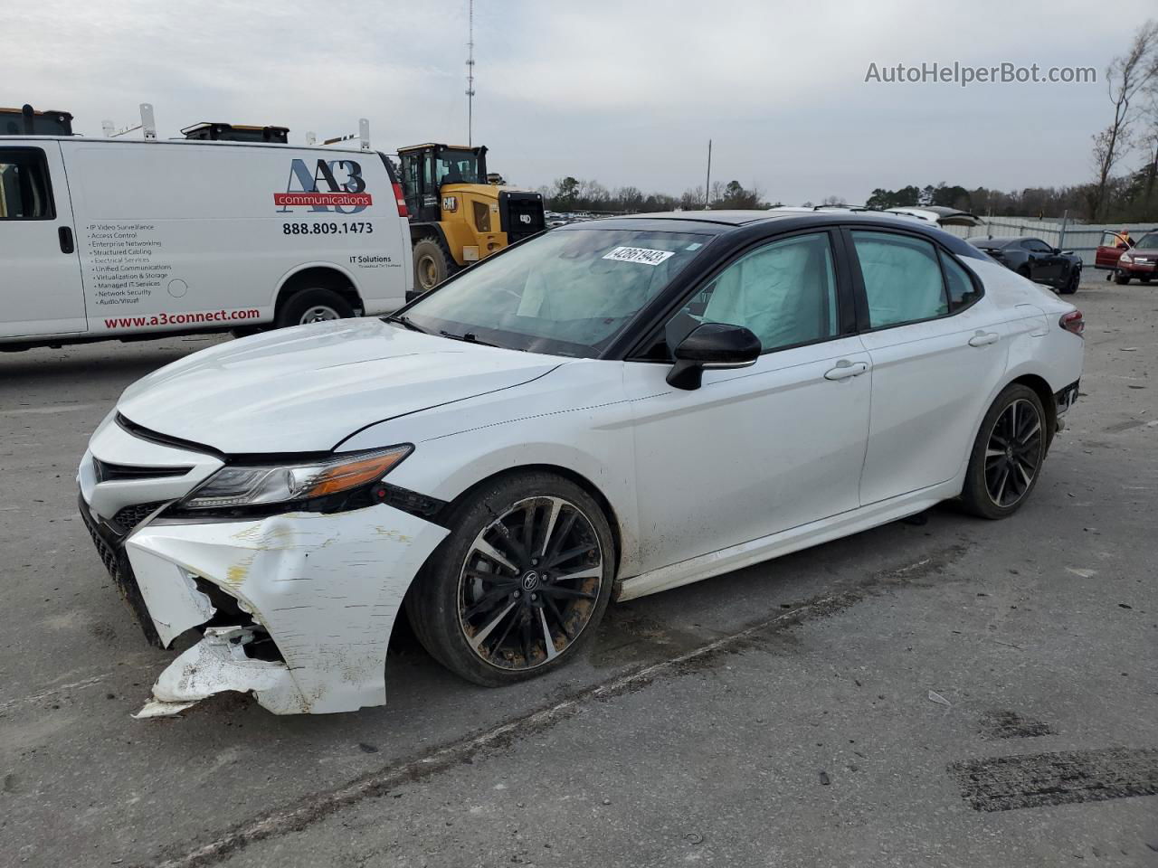 2019 Toyota Camry Xse White vin: 4T1B61HK5KU264020