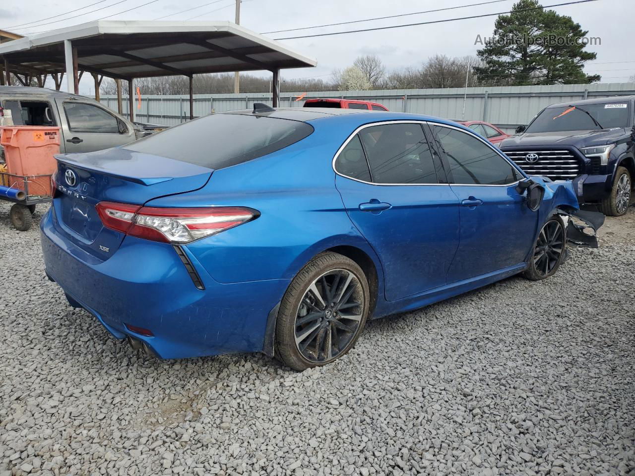 2019 Toyota Camry Xse Blue vin: 4T1B61HK5KU266866