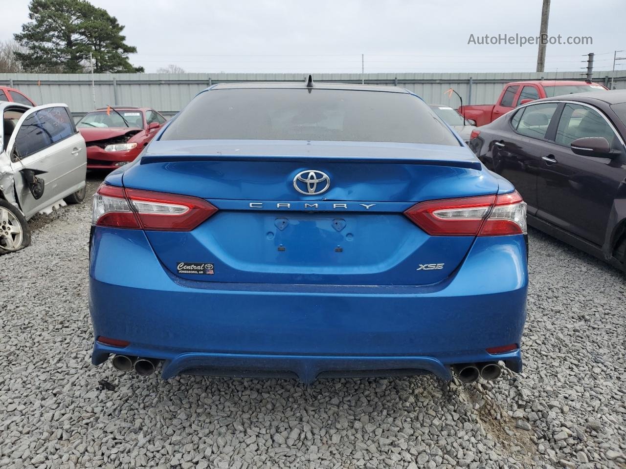2019 Toyota Camry Xse Blue vin: 4T1B61HK5KU266866