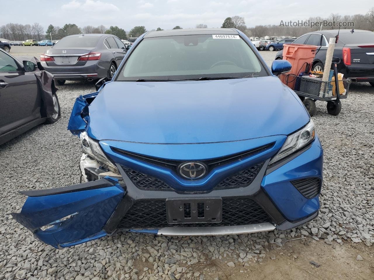 2019 Toyota Camry Xse Синий vin: 4T1B61HK5KU266866