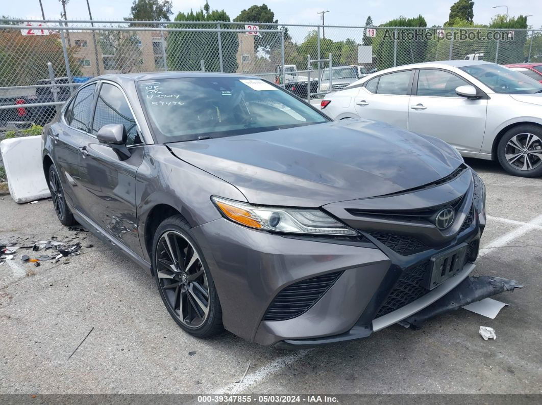 2019 Toyota Camry Xse Серый vin: 4T1B61HK5KU268052