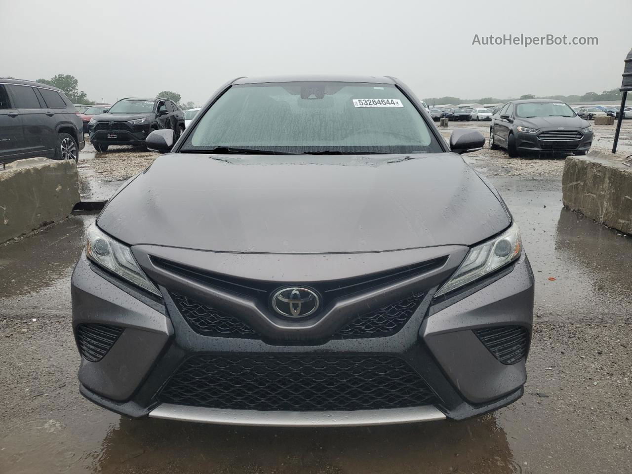 2019 Toyota Camry Xse Silver vin: 4T1B61HK5KU852404