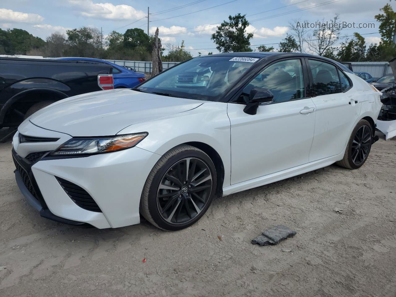 2019 Toyota Camry Xse White vin: 4T1B61HK6KU206093