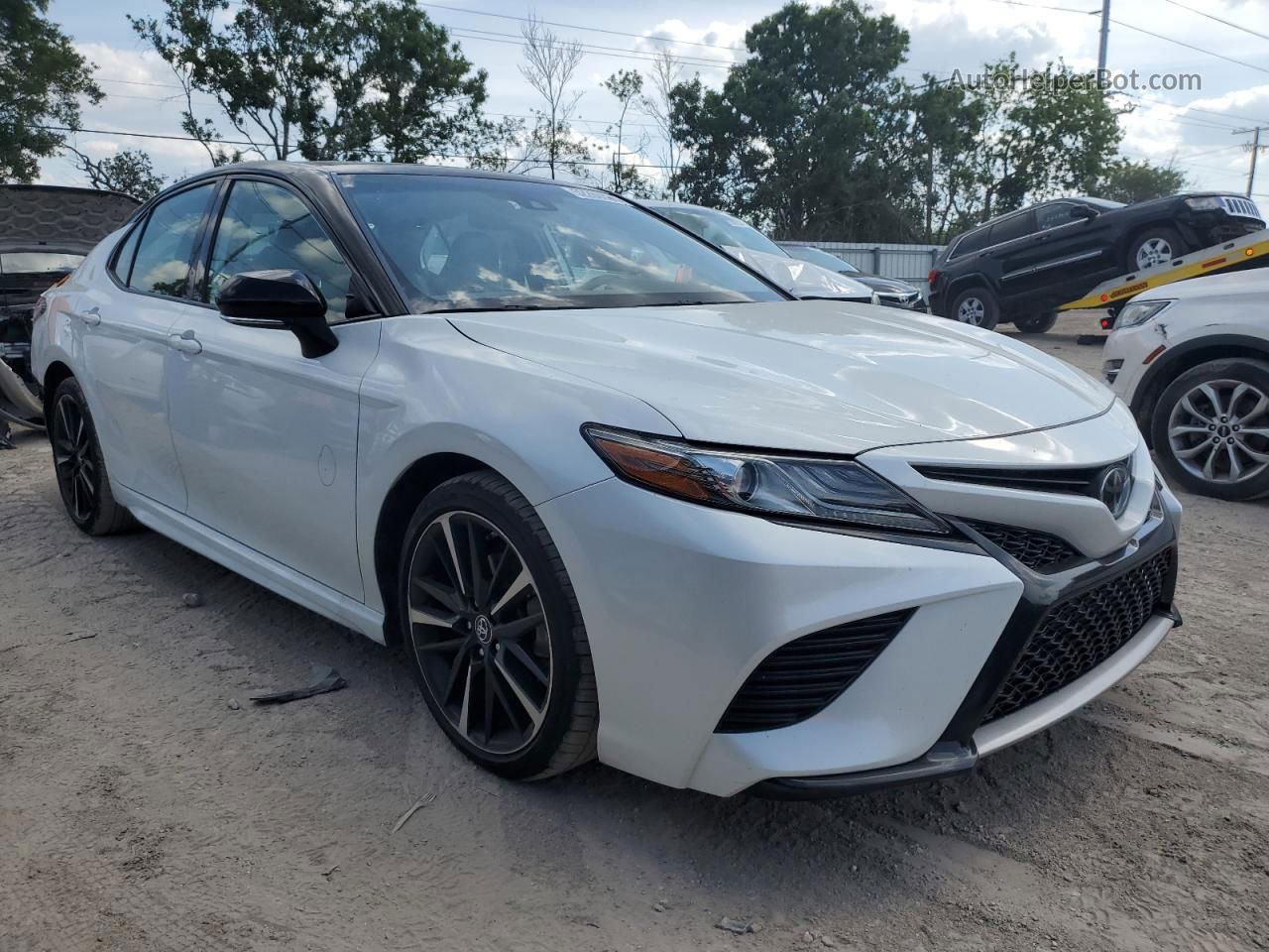 2019 Toyota Camry Xse White vin: 4T1B61HK6KU206093