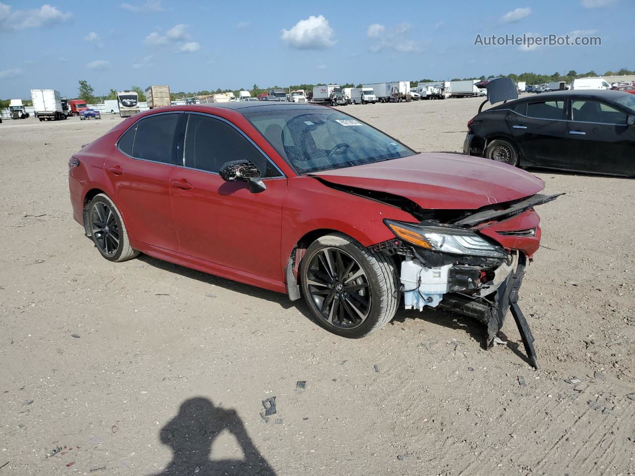 2019 Toyota Camry Xse Красный vin: 4T1B61HK6KU264964