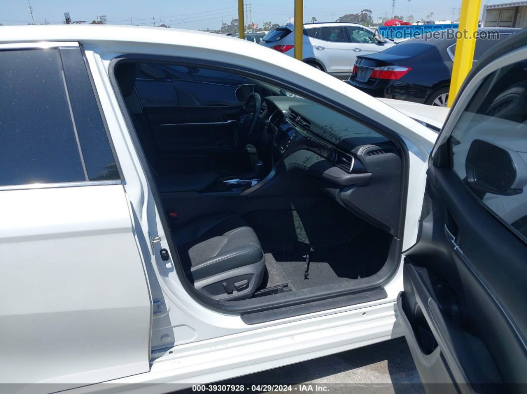 2019 Toyota Camry Xse White vin: 4T1B61HK6KU755146