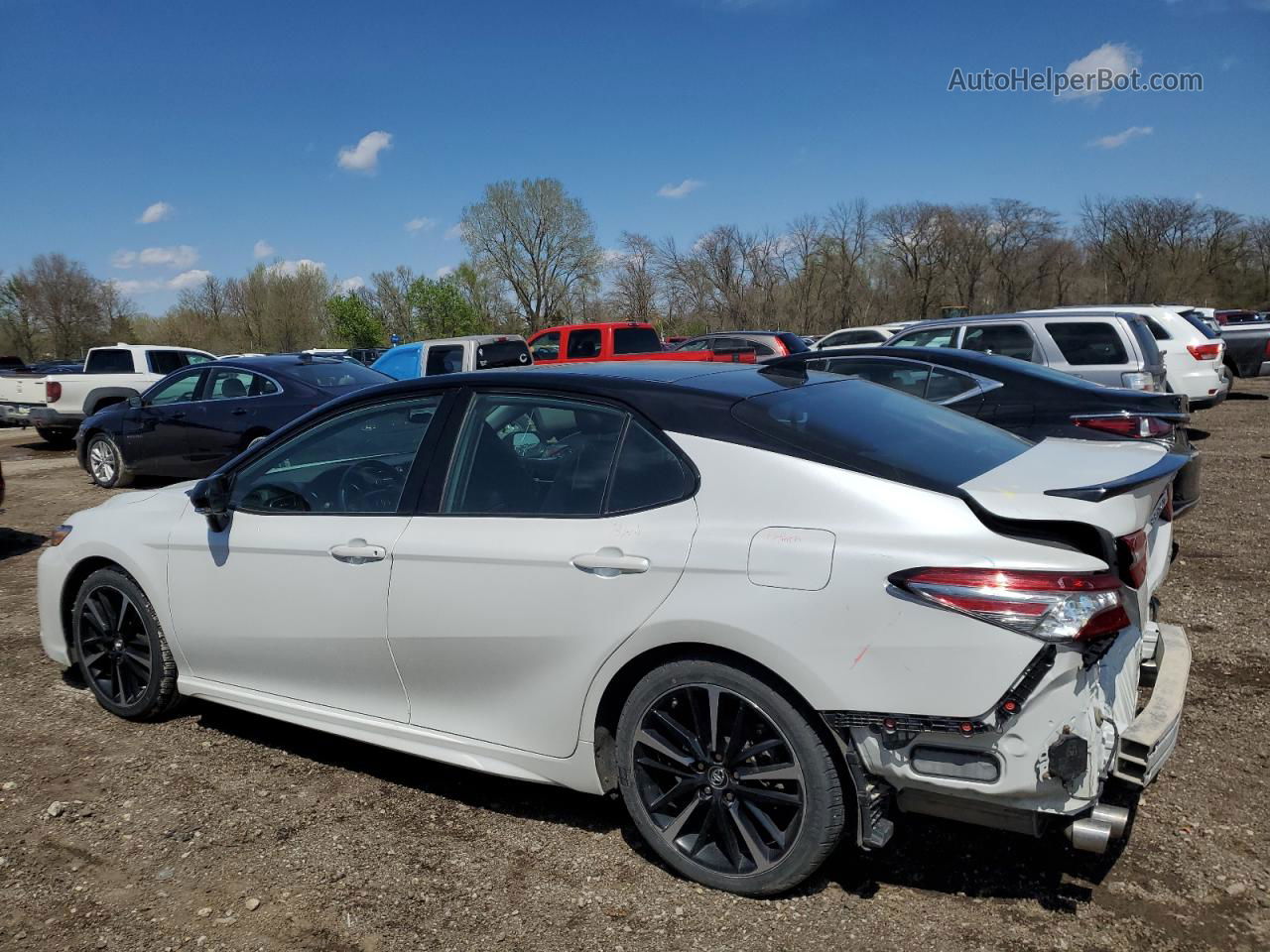 2019 Toyota Camry Xse White vin: 4T1B61HK7KU174559