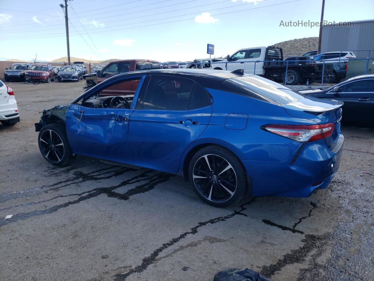 2019 Toyota Camry Xse Blue vin: 4T1B61HK7KU177218