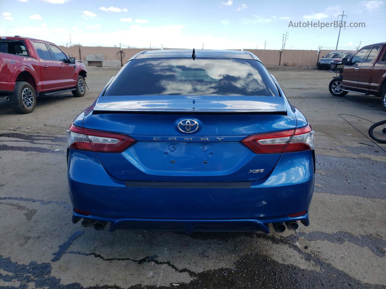 2019 Toyota Camry Xse Blue vin: 4T1B61HK7KU177218