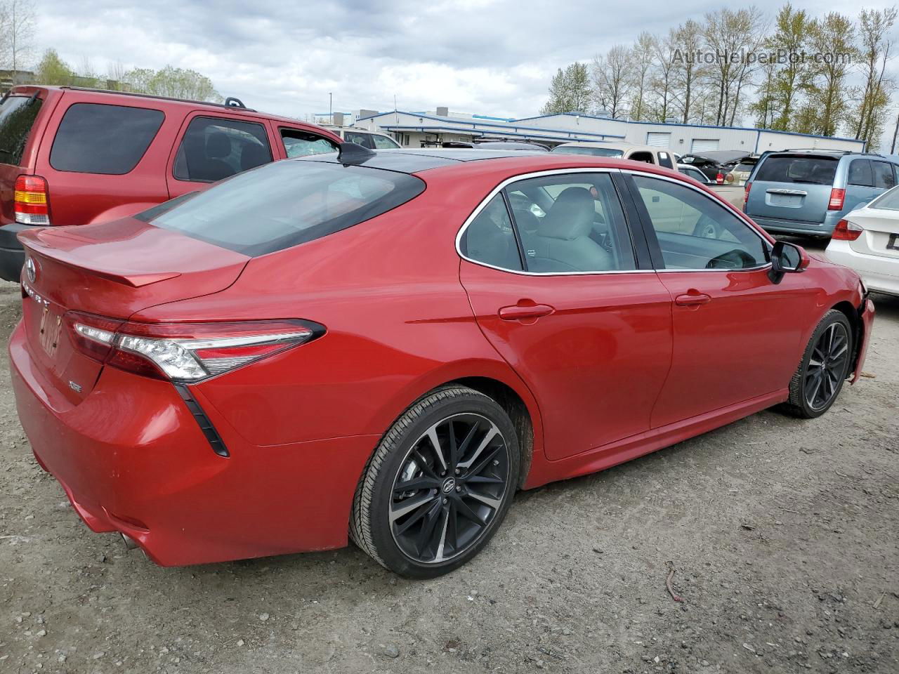 2019 Toyota Camry Xse Red vin: 4T1B61HK7KU257702