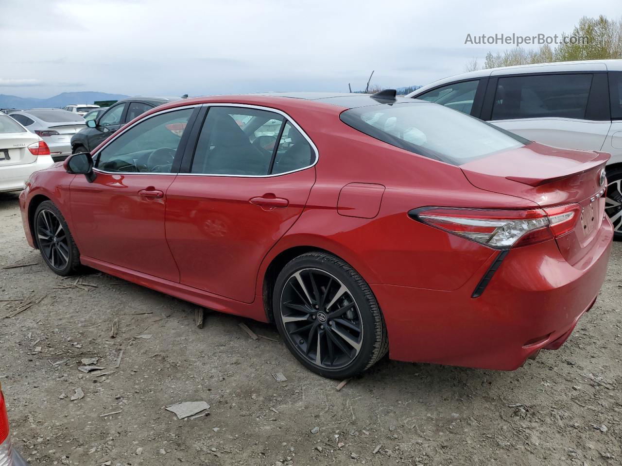 2019 Toyota Camry Xse Red vin: 4T1B61HK7KU257702