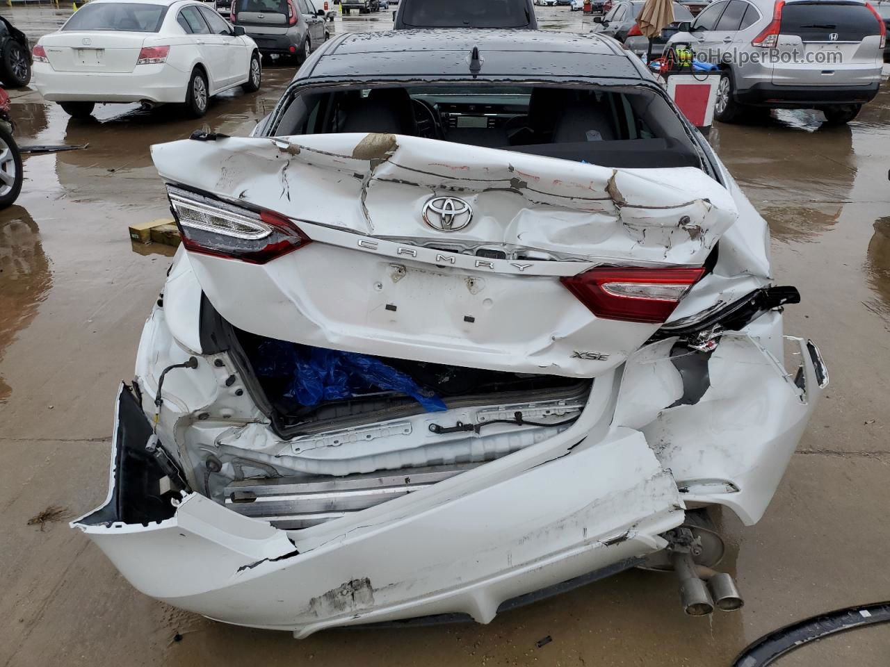 2019 Toyota Camry Xse White vin: 4T1B61HK7KU286388