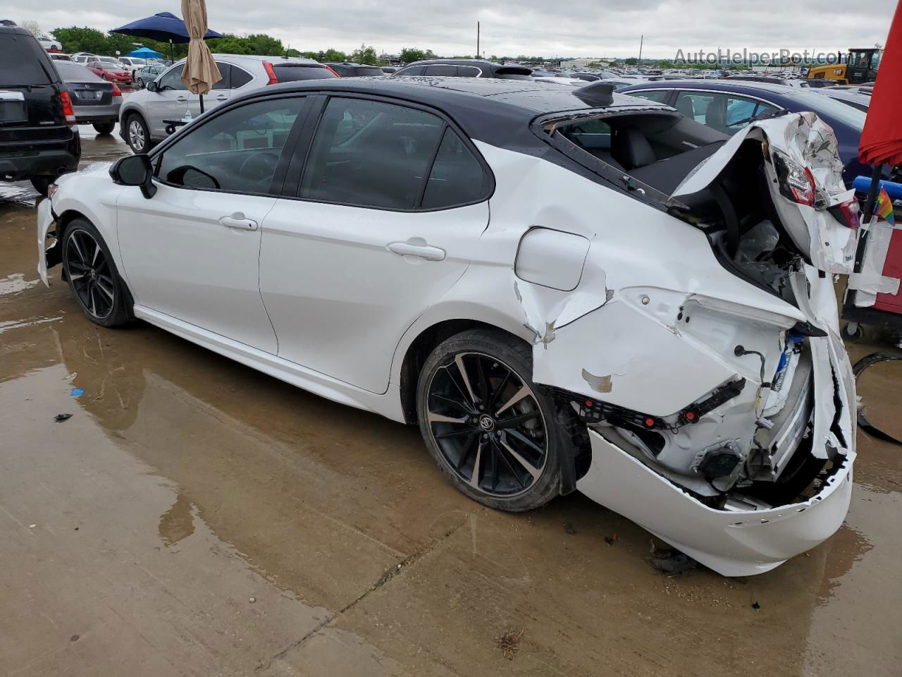 2019 Toyota Camry Xse White vin: 4T1B61HK7KU286388