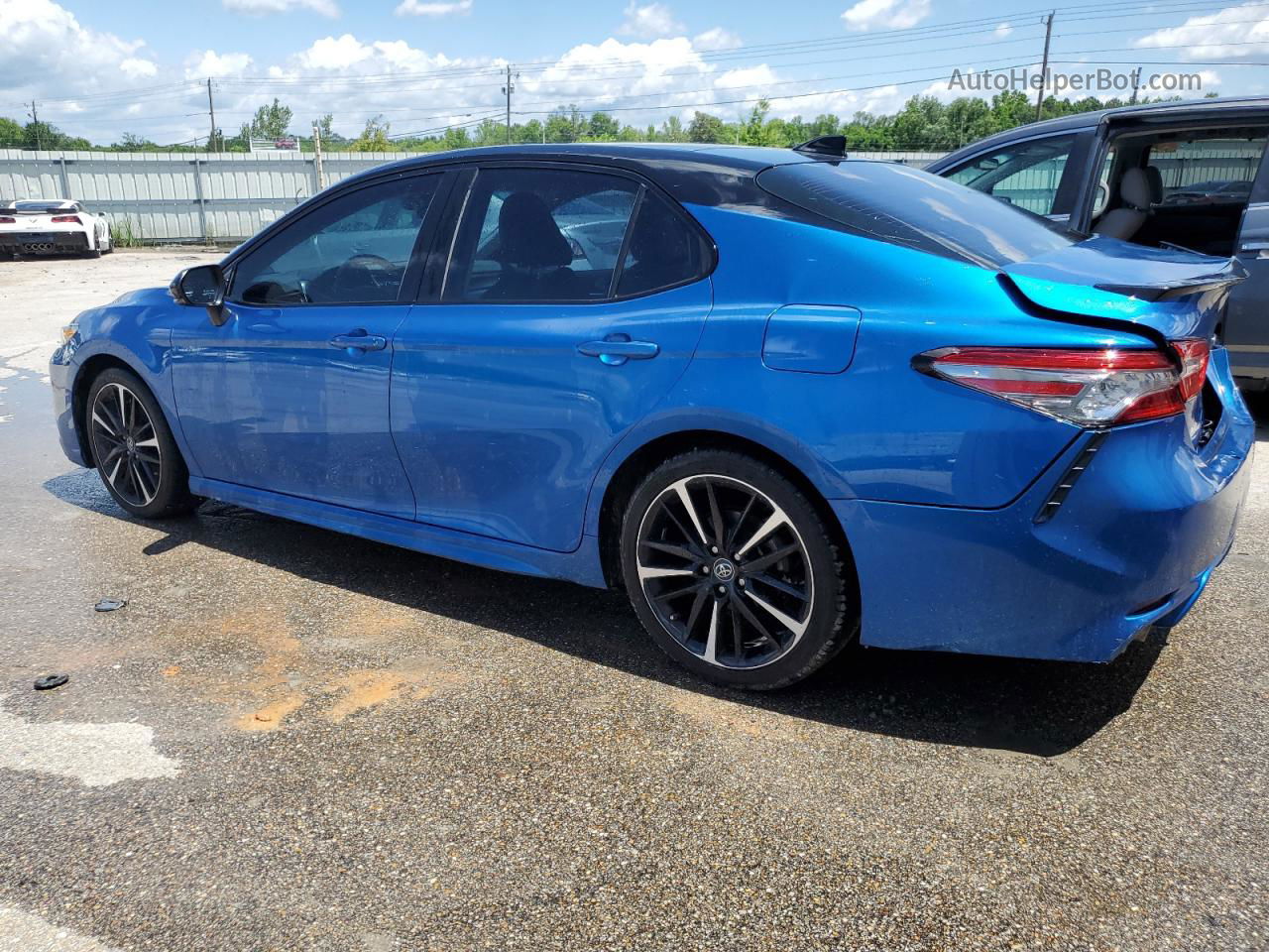 2019 Toyota Camry Xse Blue vin: 4T1B61HK7KU286438