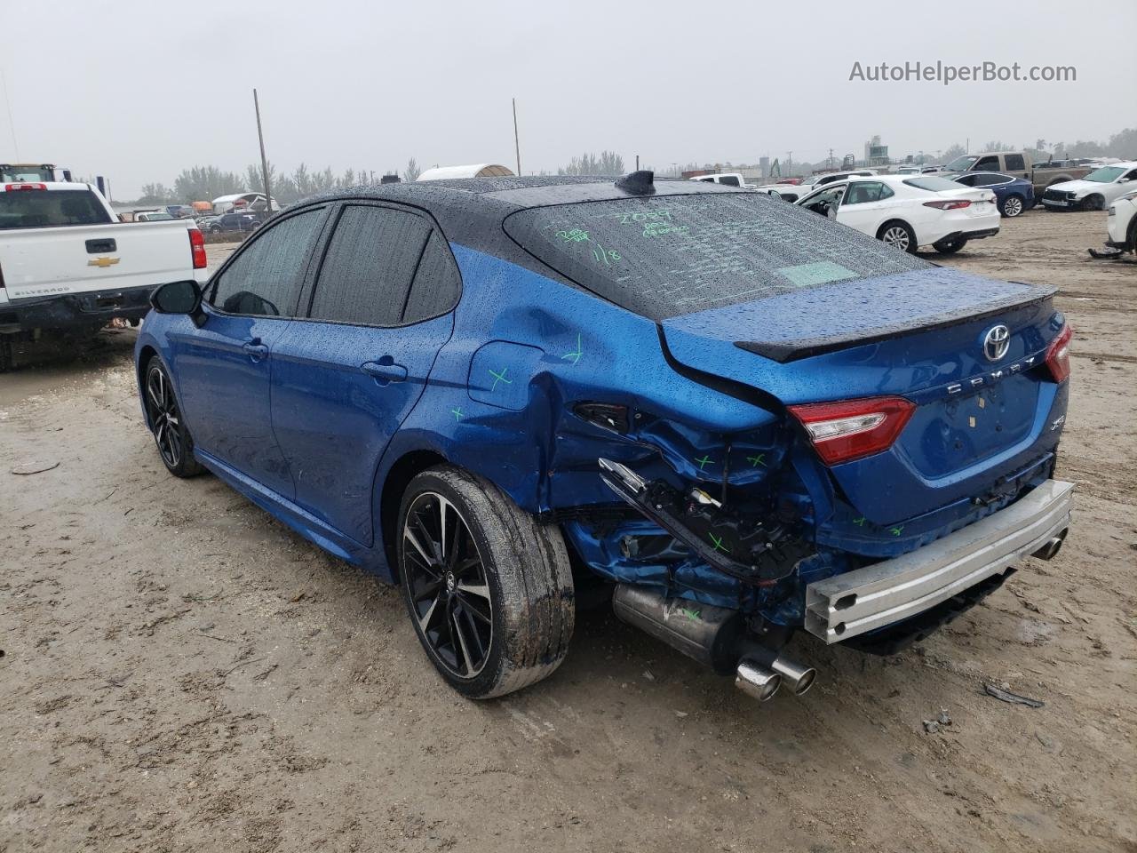 2019 Toyota Camry Xse Blue vin: 4T1B61HK8KU168379