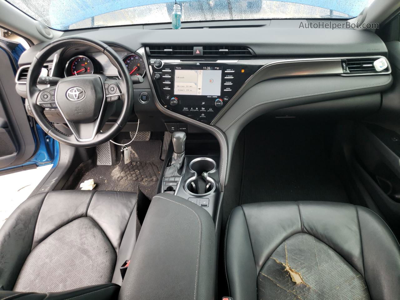 2019 Toyota Camry Xse Синий vin: 4T1B61HK8KU168379