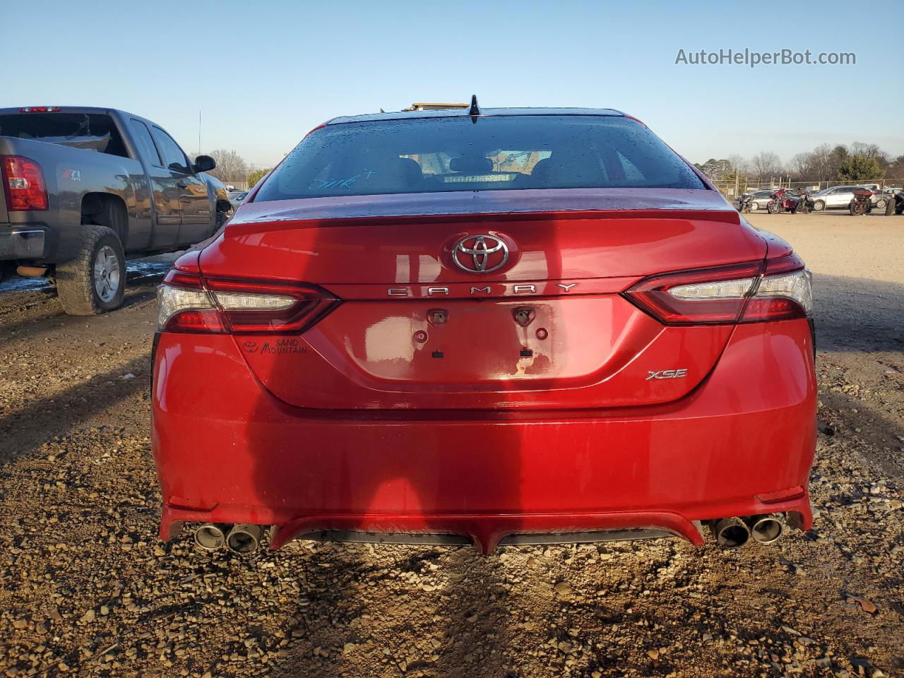 2019 Toyota Camry Xse Red vin: 4T1B61HK8KU180838